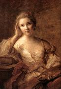 NATTIER, Jean-Marc, Portrait of a Young Woman Painter sg